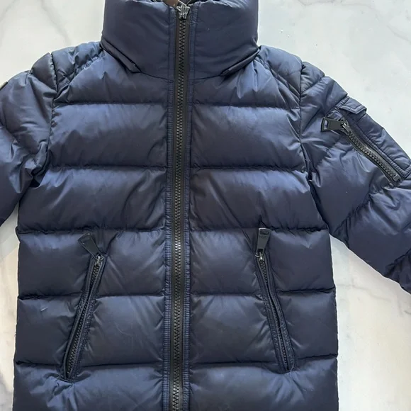 SAM boys size 10 winter jacket. Puffer coat. Double zipper. All zipper work